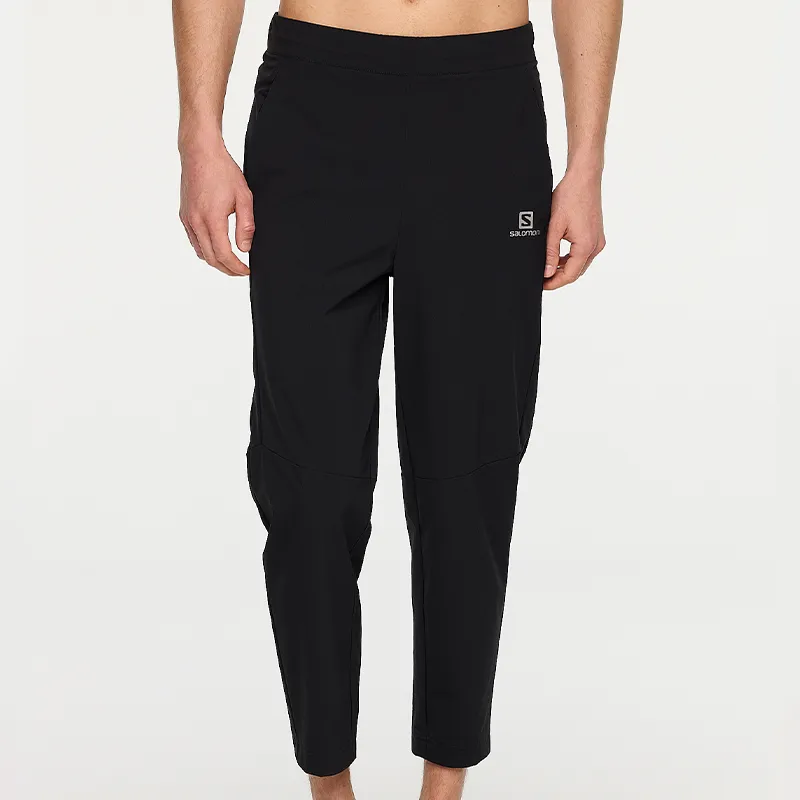 SALOMON Knitted Sweatpants Men Black-2