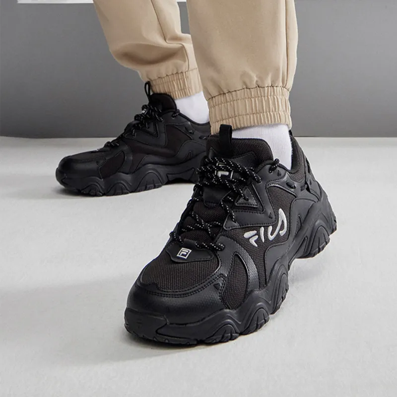 FILA Fluid 4 Cat Paw 4.0 Slip Resistant Breathable Low Top Casual Shoes Men's Jet Black-5
