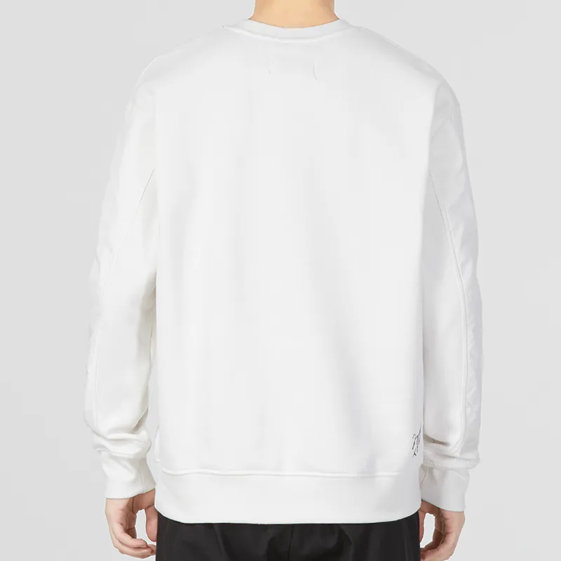 JORDAN Flt Mvp Gfx Flc Crew Sweatshirts Men White-3