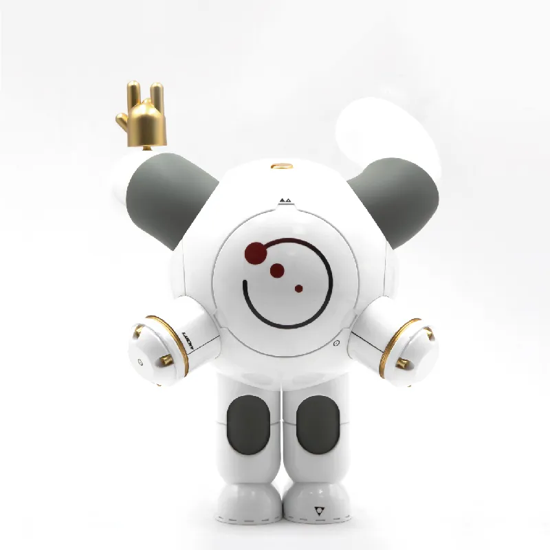THREE-BODY Labxmodoli Collaboration Dreamer Mecha Style Waterdrop Gold Color Scheme Chibi Figures 20cm-2