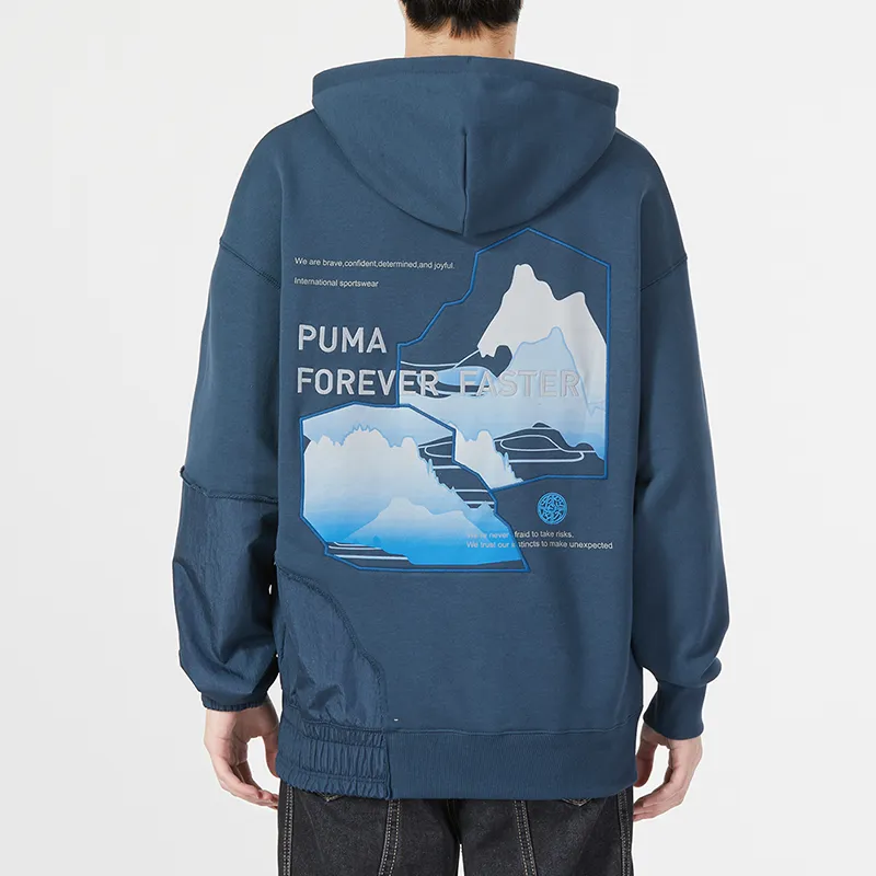 PUMA CNY Sweatshirts Men Blue-3