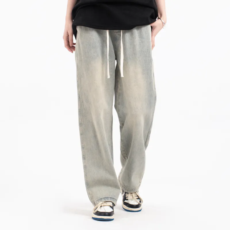 VAS＆CO Jeans Unisex Yellow Mud Denim Blue-2