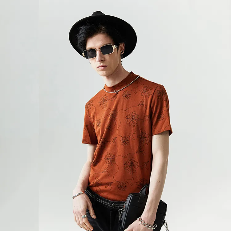 DAVID NAMAN SS22 T Shirt Men's Orange-5