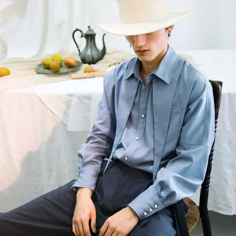 VALLEYOUTH Shirt Unisex Haze Blue-3