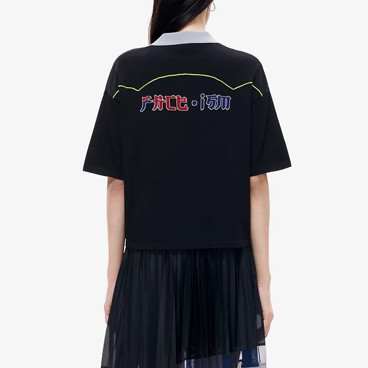 Facetasm X FILA FACETASM Polo Shirts Women's Elegant Black-4