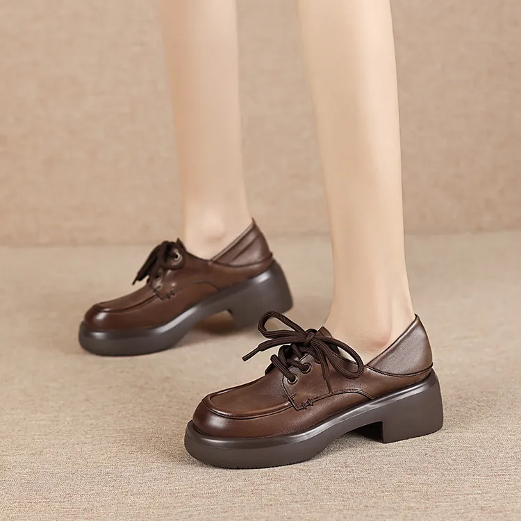 OCCAMAN Platform Shoes Women's Black-8