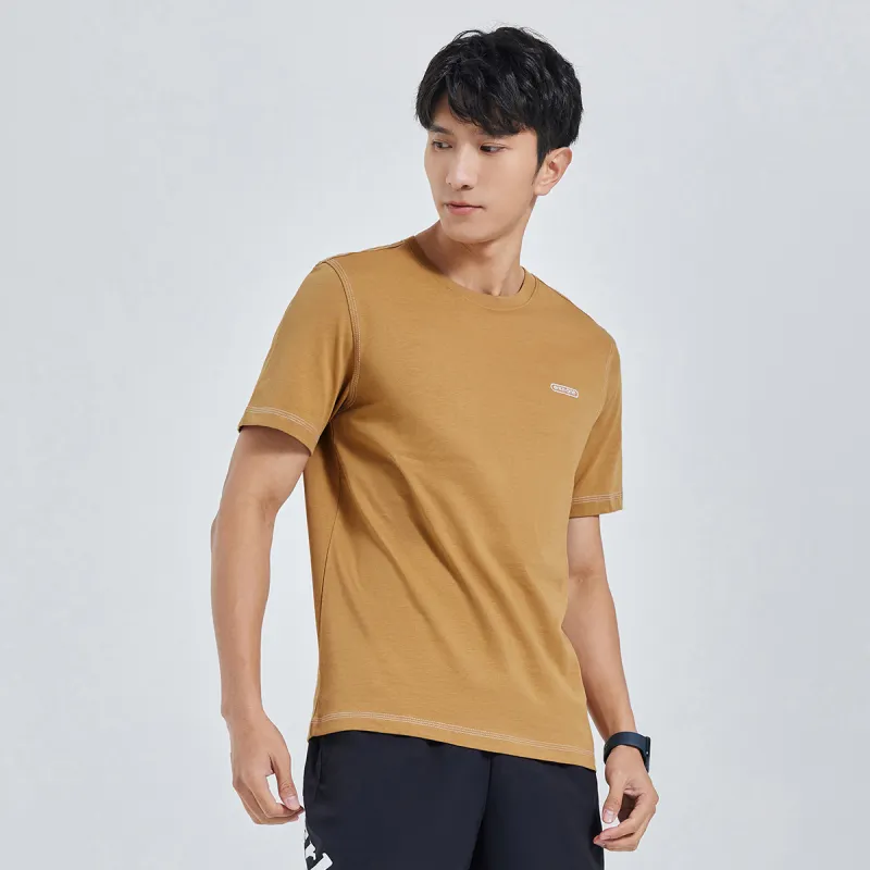 Erke T Shirts Men Chestnut Brown-6