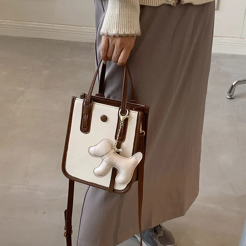 JANE KLAIN PU Small Square Bag Handbag Shoulder Bag Crossbody Bag Small Size Women's Color Block-3