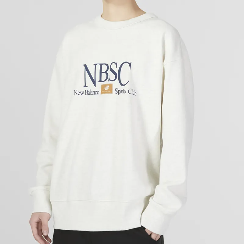 New Balance NBSC Sweatshirts Men White-4