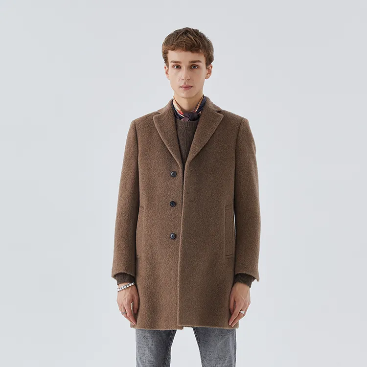 DAVID NAMAN Coats Men Brown-2