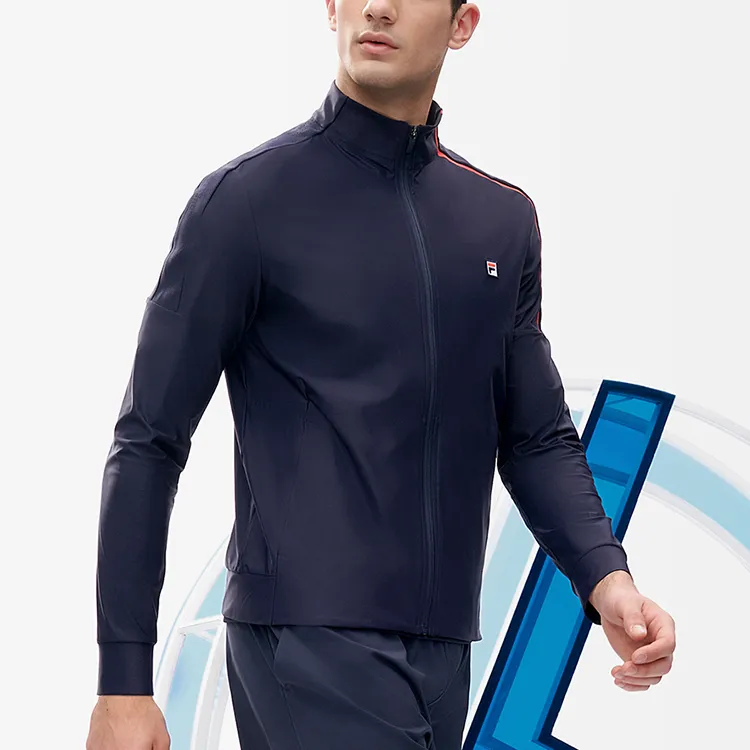 FILA Jackets Men Royal Blue-4