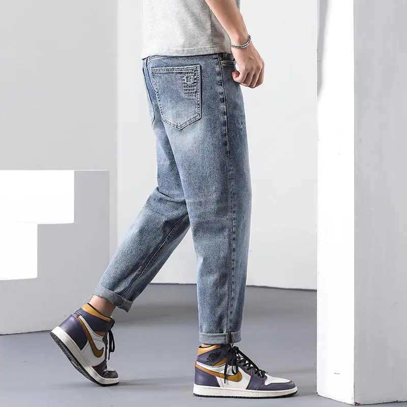 FAIRWHALE Jeans Men's Denim Blue-6