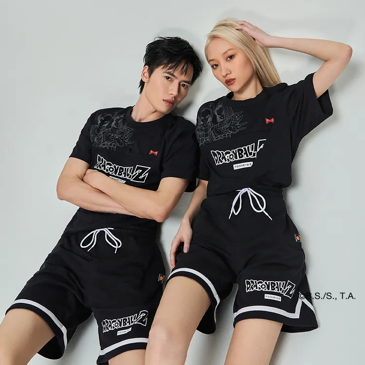 Lee x Dragon Ball Lee X Dragon Ball Co brand Basketball Shorts Unisex Black-3