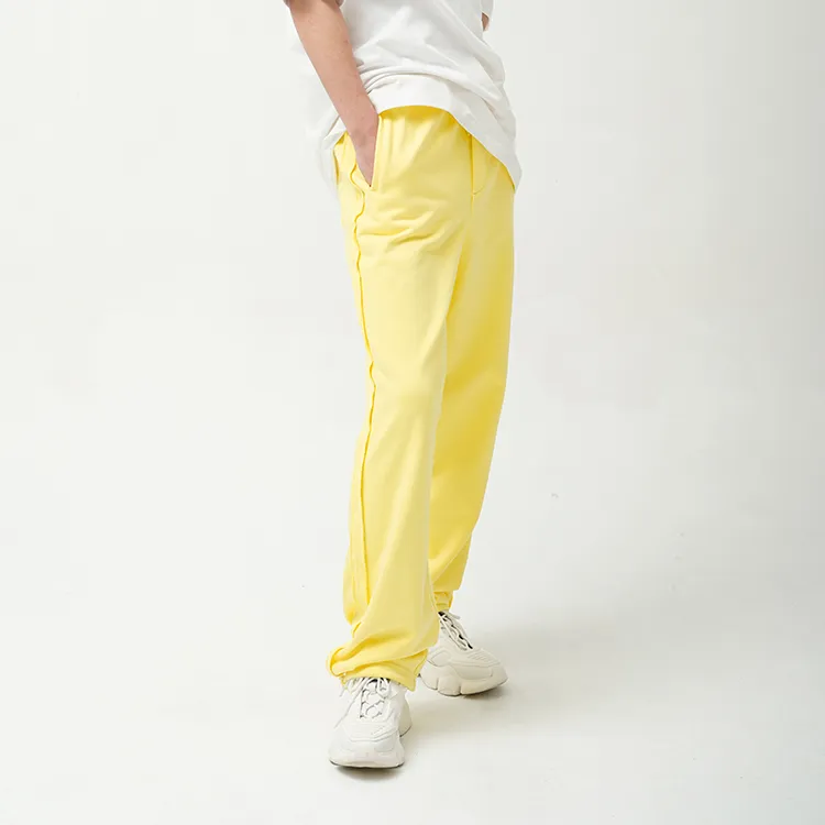 RICKYOUNG Casual Pants Unisex Yellow-5