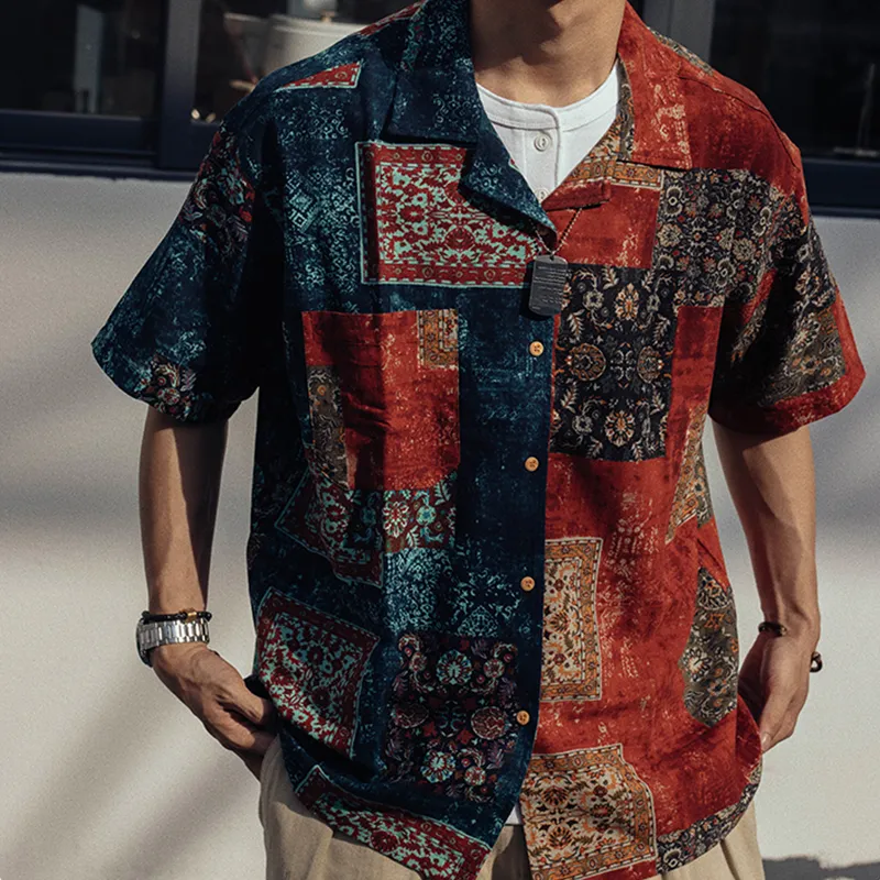 TEKABLU Shirt Unisex Hundred Families Blue Red-3