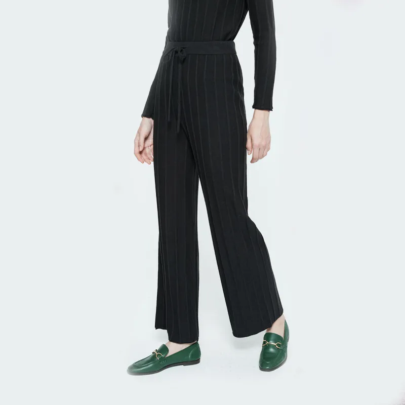 DKNY FW22 Straight Pants Women's Black-3