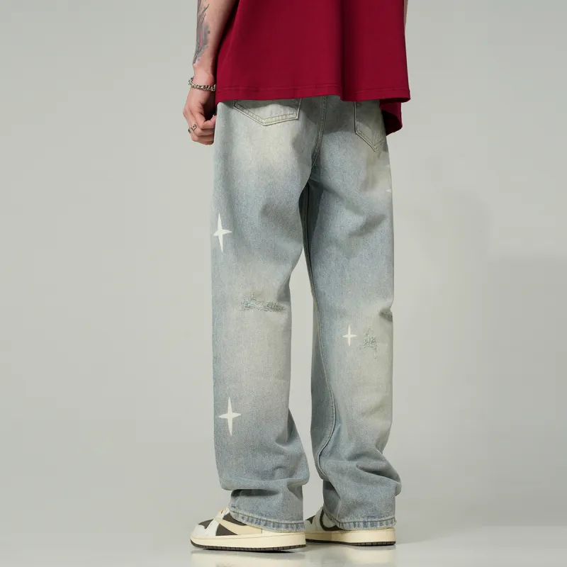 BJHG Jeans Unisex Washed Blue-3