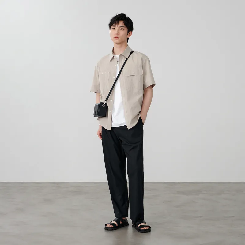 A.B.X Summer Thin Ankle Length Casual Pants Men's-18