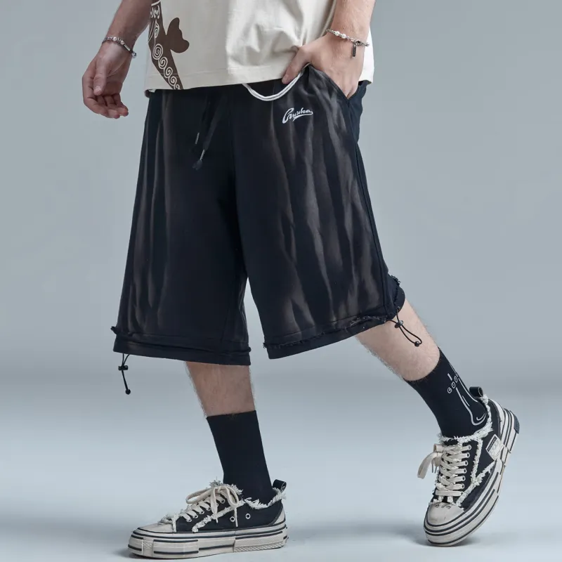 Guuka Casual Shorts Men Black-3