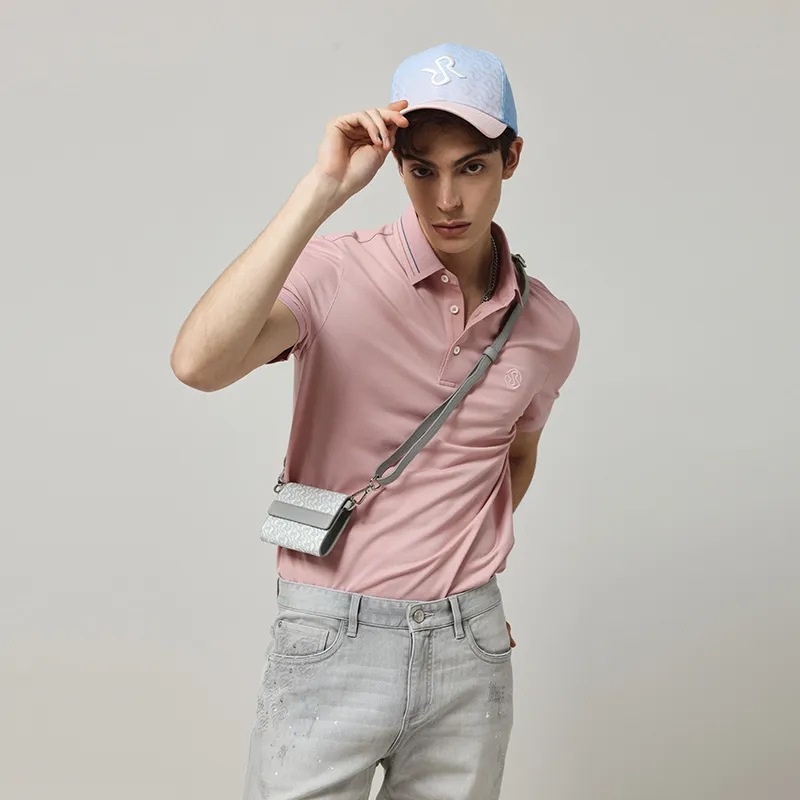 RARE T Shirts Men Pink-3