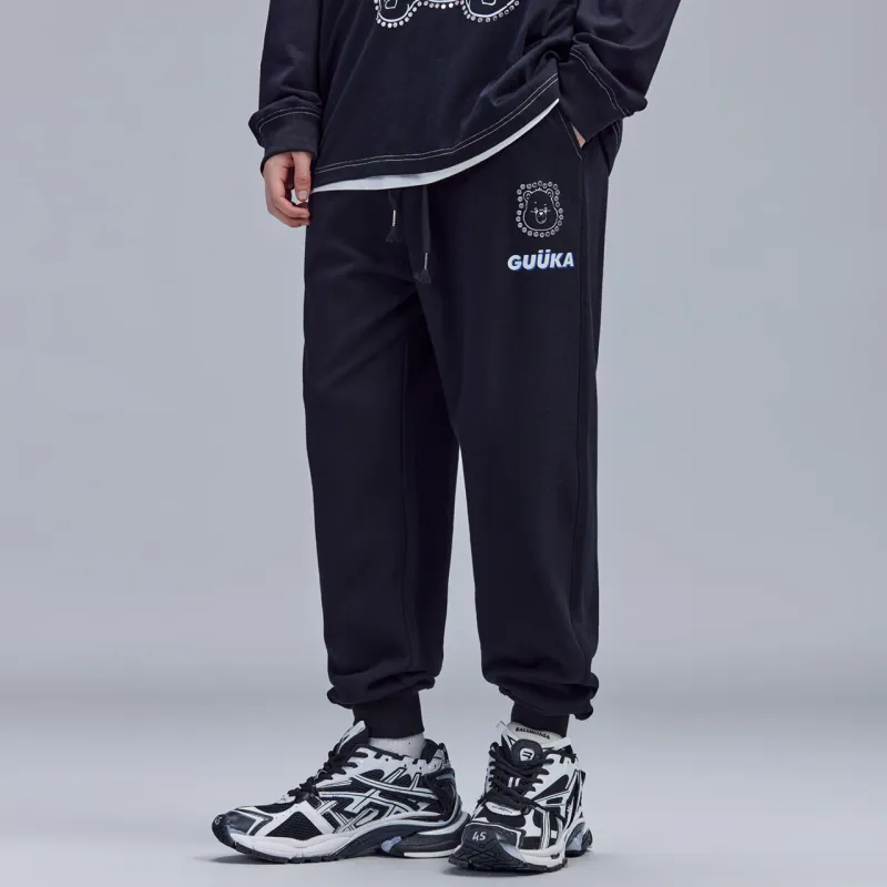 Carebears X Guuka Knitted Sweatpants Men Black-4