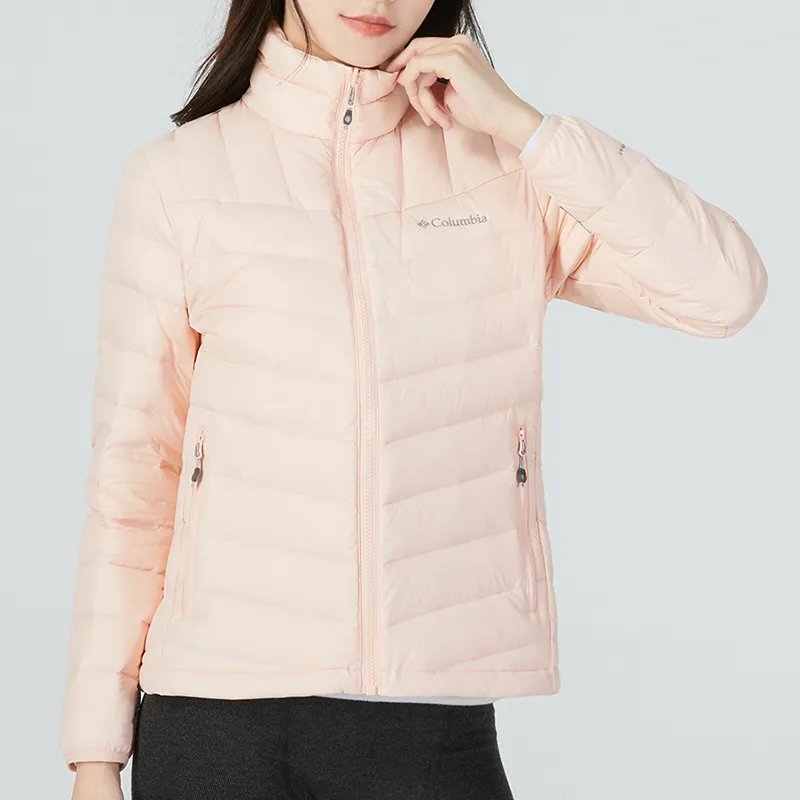 Columbia Outdoor Hiking Waterproof, Windproof, And Breathable Windbreaker Jacket Women's Peach-6