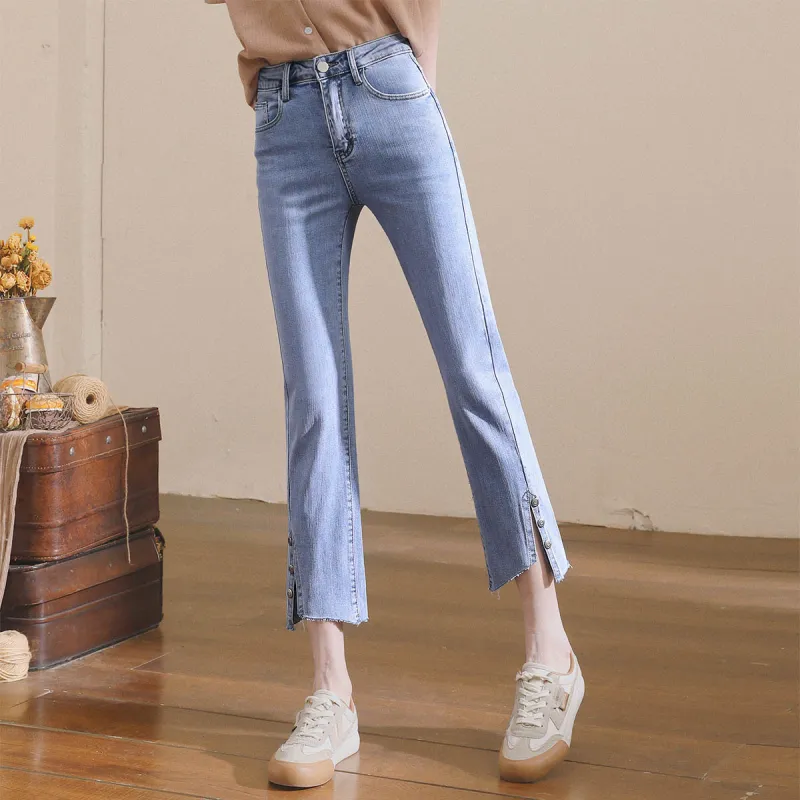 MITUAN Straight Jeans Women's Blue-2