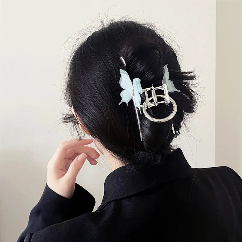 SENDME Hair Clips Women's Butterfly Claw Clip-4