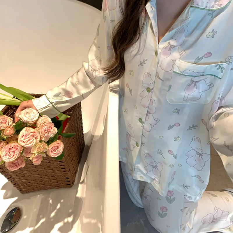 Flow Yarn Women's Pajama Sets-1
