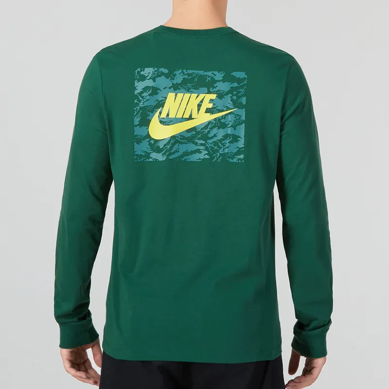Nike T Shirts Men Olive Green-2
