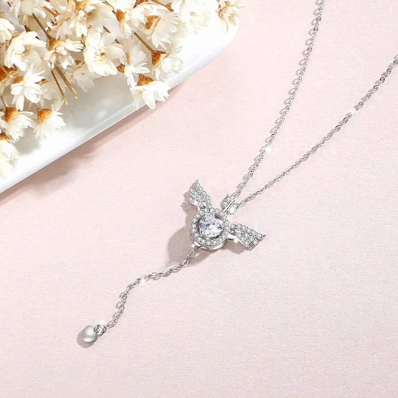 MAGICPOLE 925 Sterling Silver, Synthetic Cubic Zirconia Necklaces Women's Silver, Gift Bestie-7