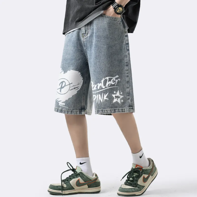 PINK PANTHER Denim Shorts Unisex-3