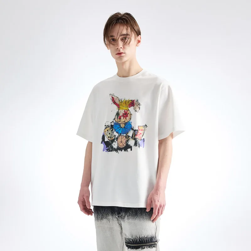 YLDP T Shirts Unisex White-5