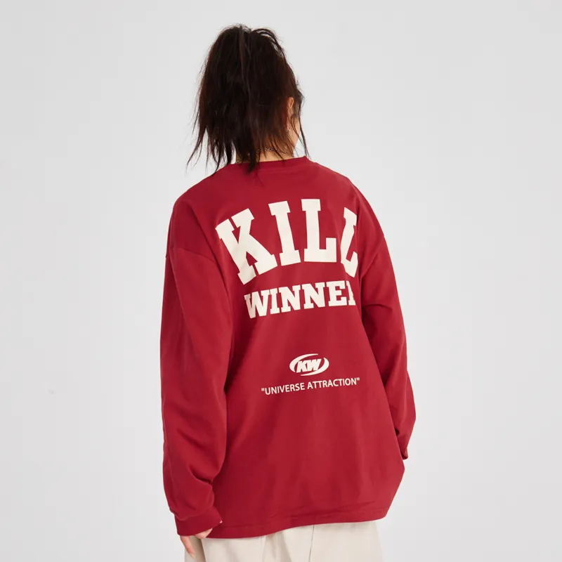 KILLWINNER Straight Long Sleeved T Shirt Unisex-9