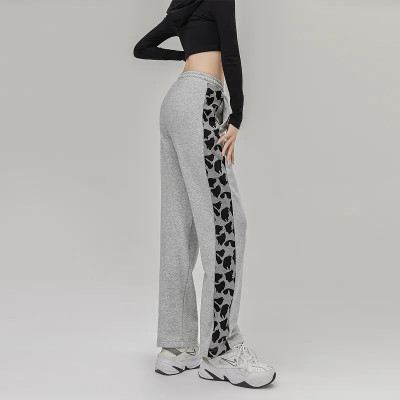LA CRAWFISH Casual Pants Women's Gray-4