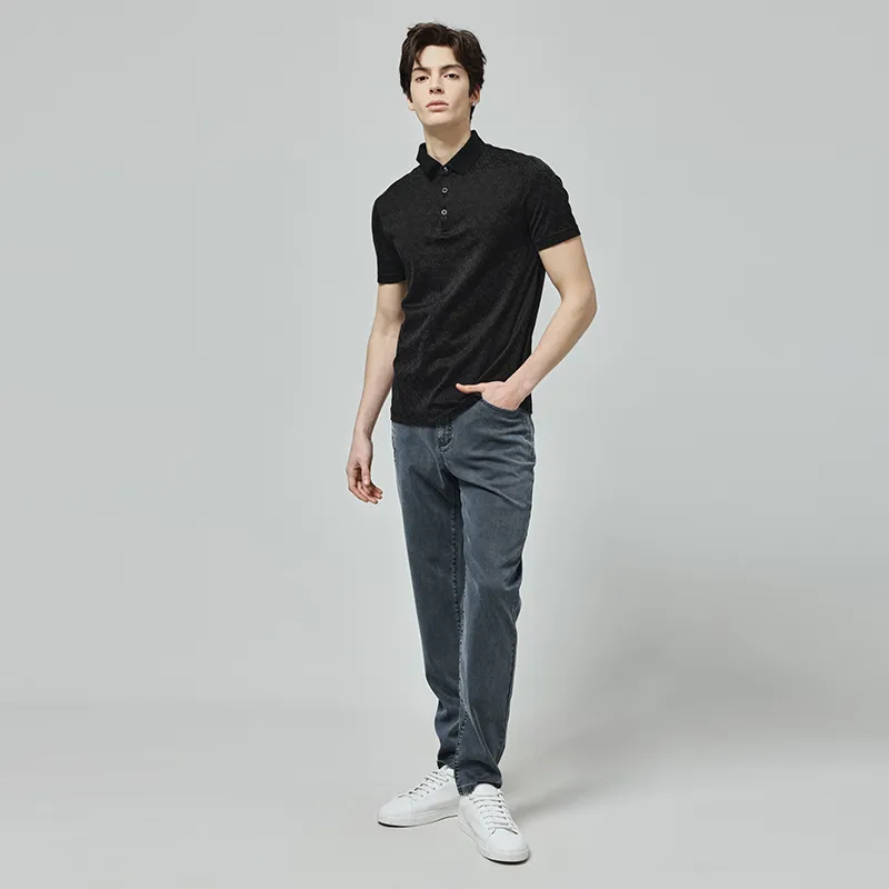 RARE Polo Shirts Men Black-6