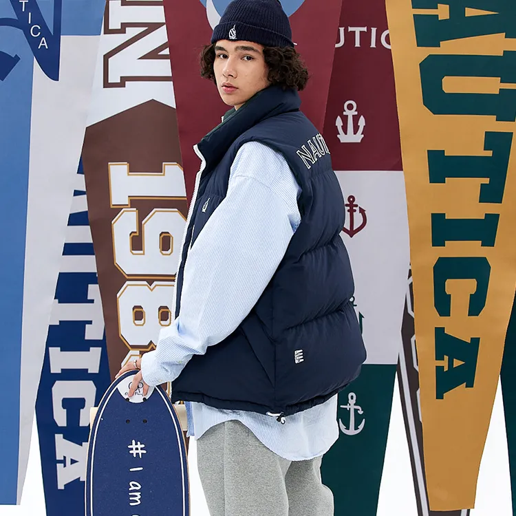 Nautica White Sail Vests Unisex-14