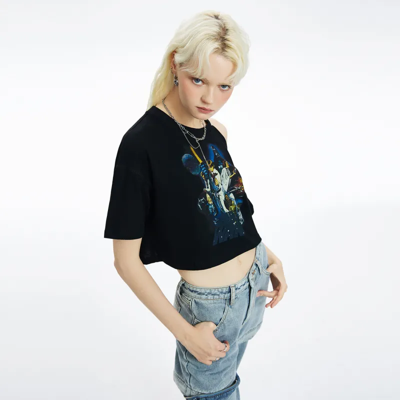 ICONS Lab x Vv.ok Drop Shoulder Sleeve T Shirt Unisex Black-6