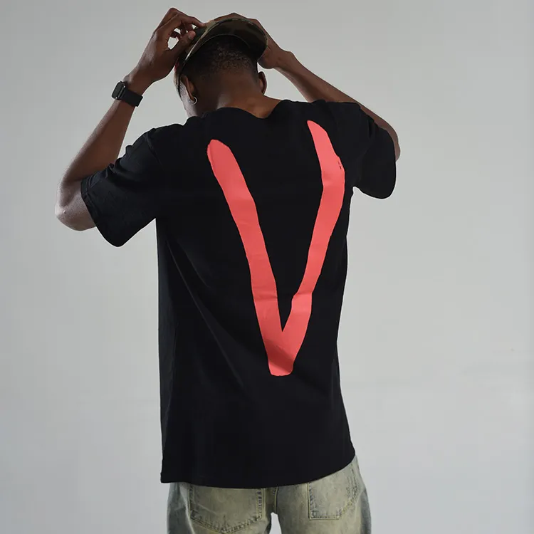 VLONE Big Logo Series T Shirts Unisex 2 Pack Black+White-4
