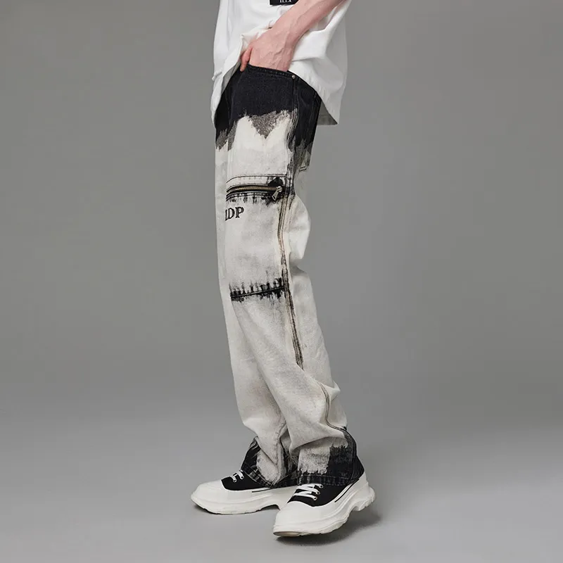 YLDP FW22 Straight Jeans Unisex Light Gray-5