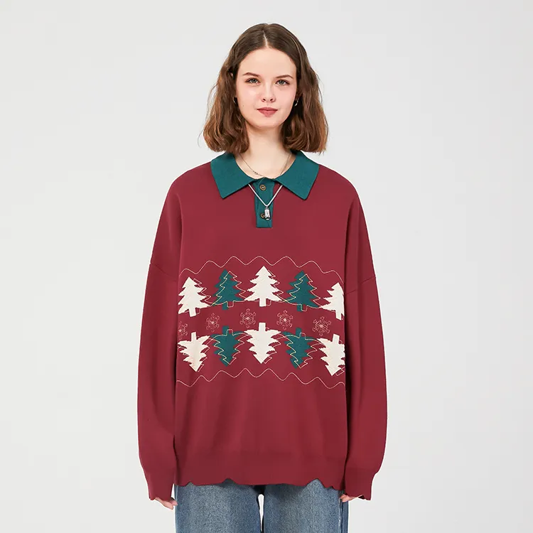 LAMLICKA Knitwear Unisex Red-2