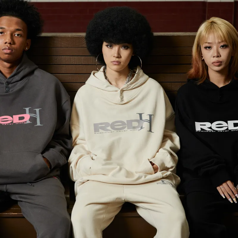 R69 x Redh Hooded Loose Fit Sweatshirt Unisex-17