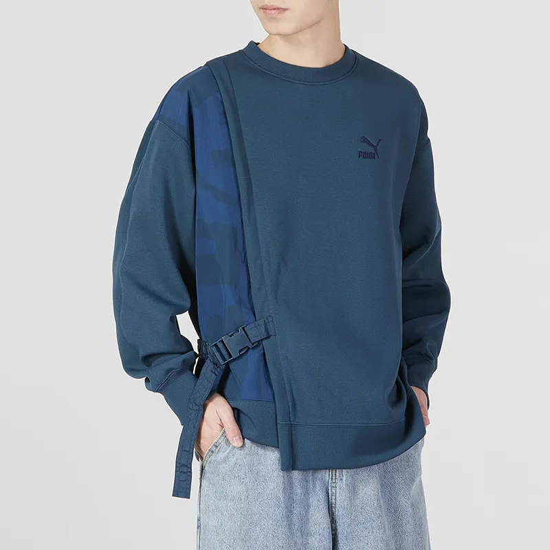 PUMA CNY Sweatshirts Men Blue-3