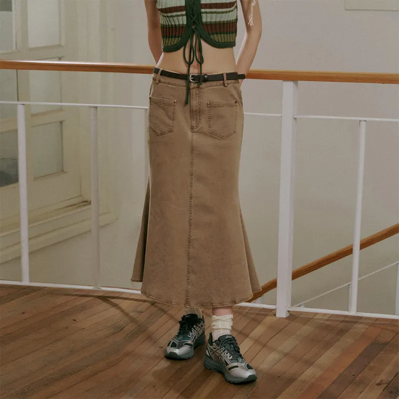 OWOX Denim Long Skirts Women's-5