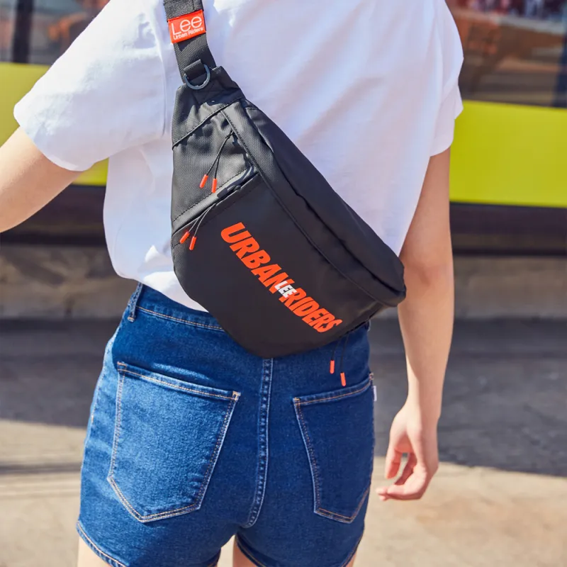 Lee Polyester Shoulder Bag, Crossbody Bag, Sling Bag, Fanny Pack Regular Unisex Black-5