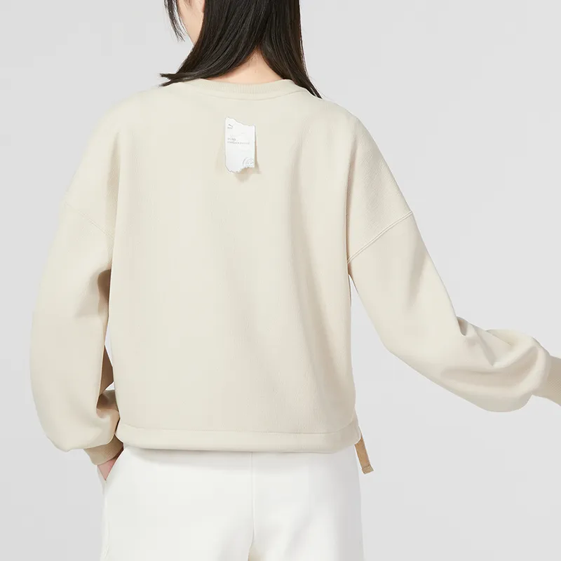 PUMA Sweatshirts Women's Khaki-3