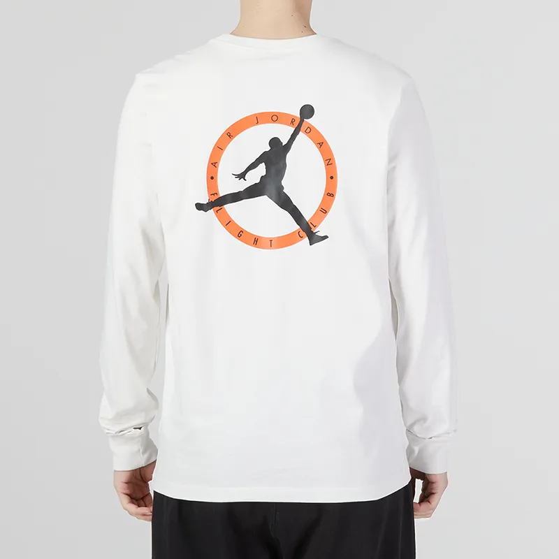 Jordan As M J Flt Mvp Ls Crew T Shirts Men White-3