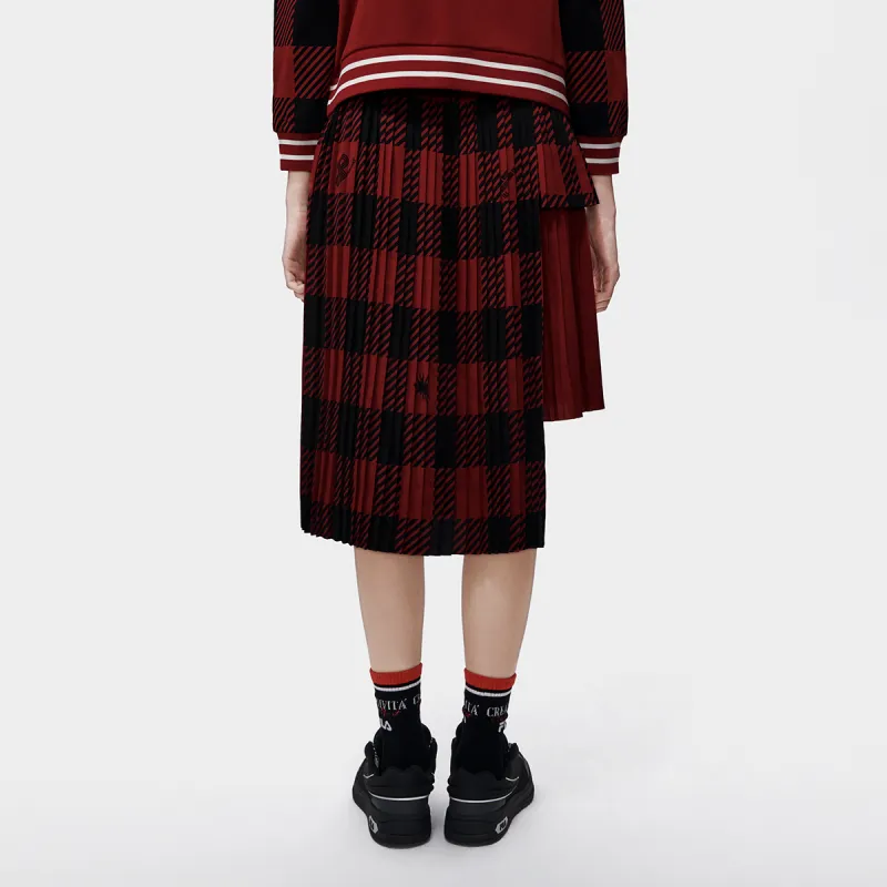 FILA x Mihara Yasuhiro FILA X MIHARA YASUHIRO Casual Long Skirts Women's Rhythmic Red-5