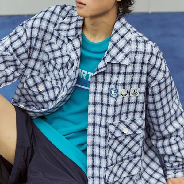 PROS BY CH FW22 Loose Fit Jacket Unisex Blue-4