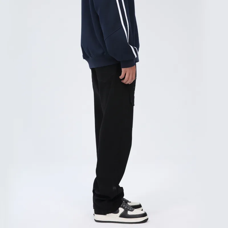 PASET Straight Jeans Unisex Black-4
